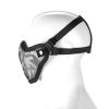 Invader Gear Steel Half Face Mask Death Head Black