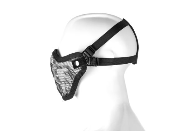 Invader Gear Steel Half Face Mask Death Head Black