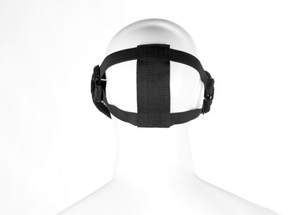 Invader Gear Steel Half Face Mask Death Head Black