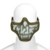 Invader Gear Steel Half Face Mask Death Head OD