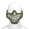 Invader Gear Steel Half Face Mask Death Head OD