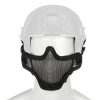 Invader Gear Steel Half Face Mask FAST Version Black