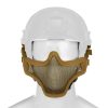 Invader Gear Steel Half Face Mask FAST Version Tan