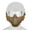 Invader Gear Steel Half Face Mask FAST Version Tan