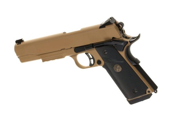 KJ Works M1911 MEU Full Metal Tan Co2 Desert