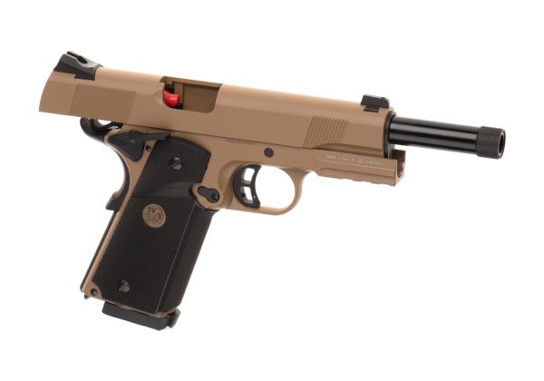 KJ Works M1911 MEU TBC Full Metal GBB Tan