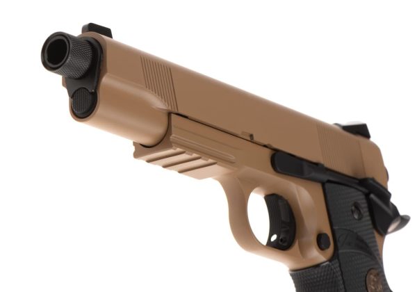 KJ Works M1911 MEU TBC Full Metal GBB Tan