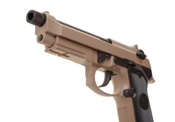 KJ Works M9 A1 TBC Full Metal GBB Tan