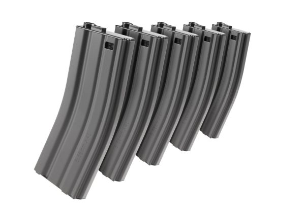 Magazine M4 Midcap 125rds 5pcs Set Grey