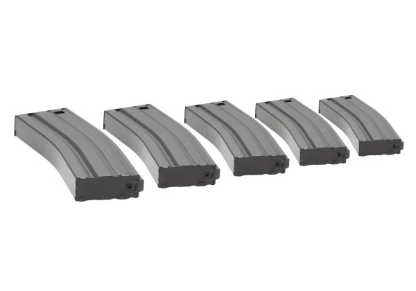 Magazine M4 Midcap 125rds 5pcs Set Grey