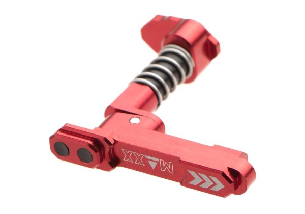 Maxx Model CNC Aluminum Advanced Magazine Release Style B Red