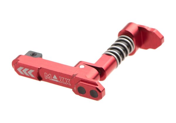 Maxx Model CNC Aluminum Advanced Magazine Release Style B Red
