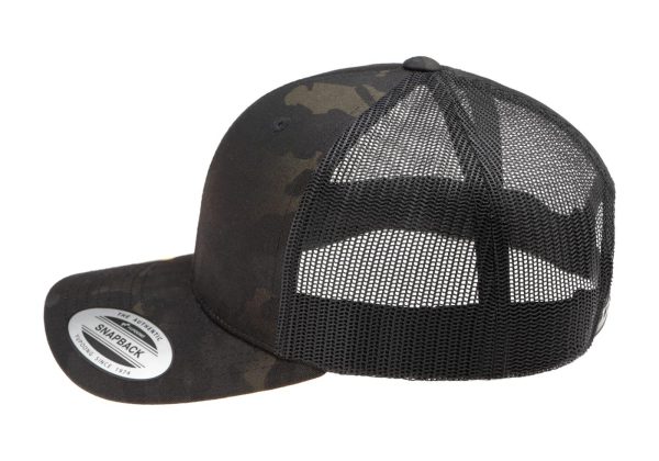 Multicam Retro Trucker Cap Multicam Black