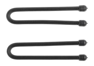 Nite Ize Gear Tie Reusable Rubber Twist Tie 6" 2pcs Black