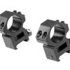 Pirate Arms 25.4mm High Type Mount Rings Black