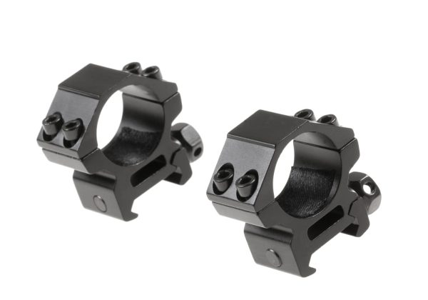 Pirate Arms 25.4mm Low Type Mount Rings Black