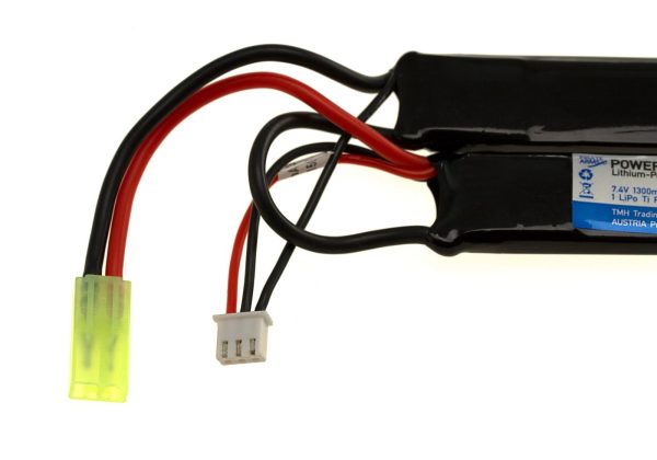 Pirate Arms Lipo 7.4V 1300mAh 20C Twin Type Black