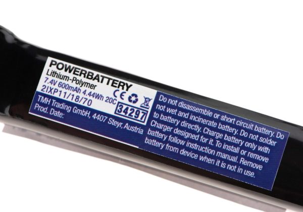 Pirate Arms LiPo 7.4V 600mAh 20C PDW Kriss Vector Type T-Plug