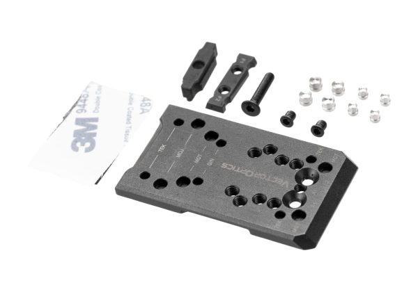 Vector Optics 4-in-1 Adapter for Glock Pistols MOJ / GIN / RTS / TEK / Black
