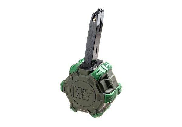 WE Drum Mag M92 GBB 350rds Green