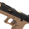 WE G-Force 17 BK Gold Barrel Metal Version GBB Desert