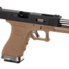 WE G-Force 17 BK Silver Barrel Metal Version GBB Desert