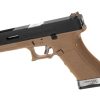 WE G-Force 17 BK Silver Barrel Metal Version GBB Desert