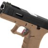 WE G-Force 17 BK Silver Barrel Metal Version GBB Desert