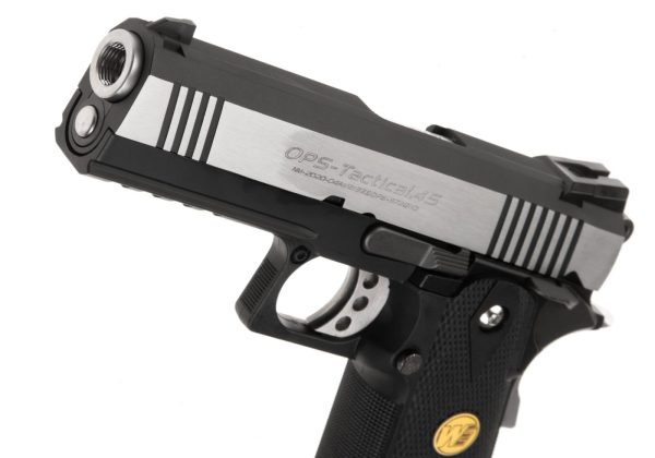 WE Hi-Capa 4.3 OPS Full Metal GBB Silver