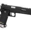 WE Hi-Capa 6 Force A Silver Barrel Full Metal GBB Black