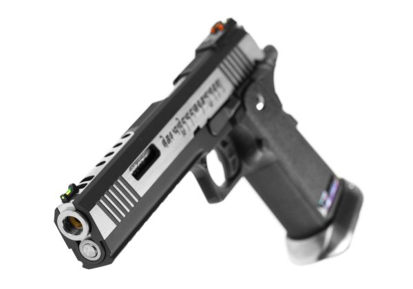 WE Hi-Capa 6 Force A Silver Barrel Full Metal GBB Dual Tone