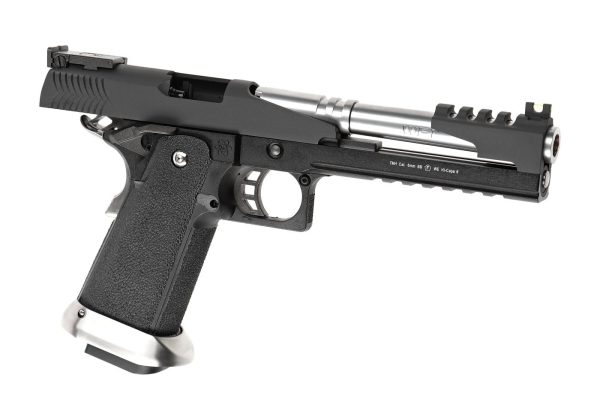WE Hi-Capa 6 T-Rex Customs Titanium Barrel Full Metal GBB Black