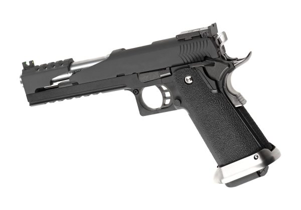 WE Hi-Capa 6 T-Rex Customs Titanium Barrel Full Metal GBB Black