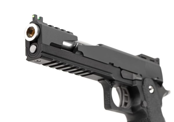 WE Hi-Capa 6 T-Rex Customs Titanium Barrel Full Metal GBB Black