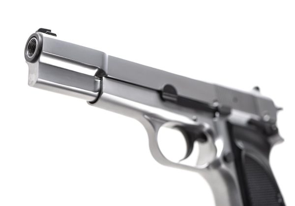 WE Hi-Power Mk3 Full Metal GBB Silver