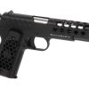 WE M1911 Hex Cut Full Metal GBB Black