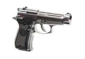 WE M84 Full Metal GBB Silver