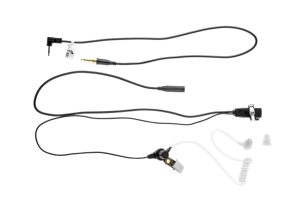Z-Tactical FBI Style Acoustic Headset Motorola 1-Pin Connector Black