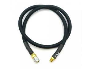 EPeS HPA S&F Braided Hose, 100 cm, QD Foster + 1/8 NPT - Black