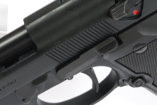 GUARDER Steel Slide Stop for MARUI M92F Military (Black)