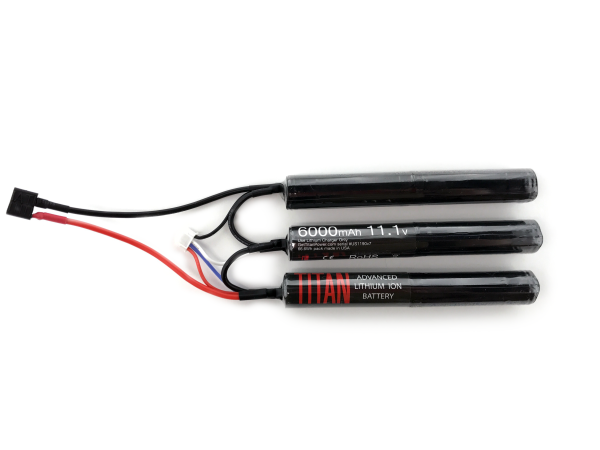 TITAN Li-Ion Battery 11.1V / 6000mAh, 30C (T-Dean) – Crane (132 mm) TITAN Li-Ion Battery 11.1V / 6000mAh, 30C (T-Dean) – Crane (132 mm)