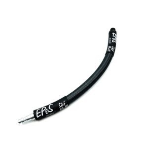 EPeS IGL HPA S&F Braided Hose, 20 cm, QD Foster + 1/8 NPT - Steel Gray