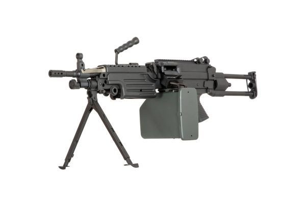 SPECNA ARMS SA mitragliatrice leggera M249 PARA Airsoft LMG (SA-249 CORE™ X-ASR) – Black