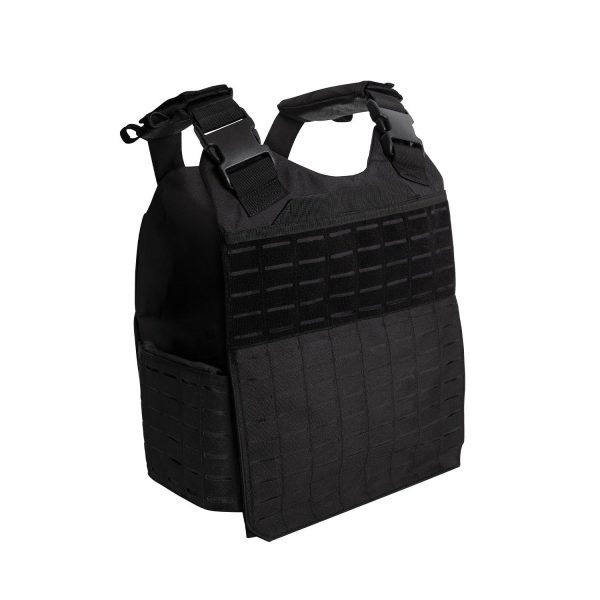 ROTHCO TATTICO PROFESSIONALE MOLLE VEST Laser-Cut Plate Carrier – NERO Black