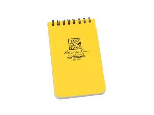 RITE Waterproof POCKET NOTEBOOK (76 × 133 mm) – GIALLO Yellow