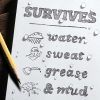 RITE Waterproof POCKET NOTEBOOK (76 × 133 mm) – verde Green