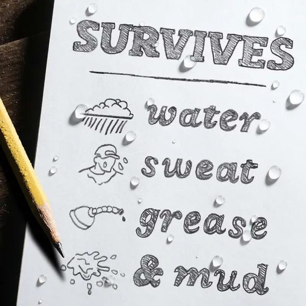 RITE Waterproof POCKET NOTEBOOK (76 × 133 mm) – verde Green