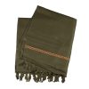 Coprispalle talebano Traditional Cotton Throw PATOO – verde Green