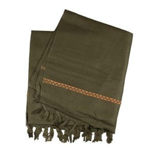 Coprispalle talebano Traditional Cotton Throw PATOO – verde Green
