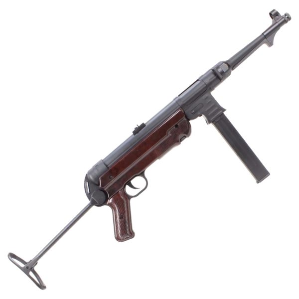AGM MP 40 ELECTRIC RIFLE FAUX WOOD (MP007W) AGM FUCILE ELETTRICO MITRAGLIETTA TEDESCA WW2 MP 40 MARRONE FINTA RADICA (MP007W)